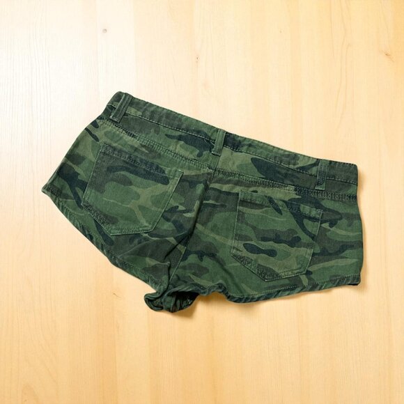 SHEIN Camo Cheeky Jean Shorts - Size S - Picture 4 of 4
